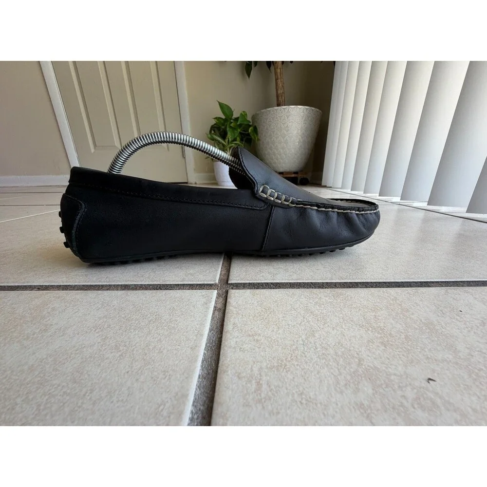 Polo Ralph Lauren Men’s Size 11 D Woodley Black Leather Driving Loafers Shoes